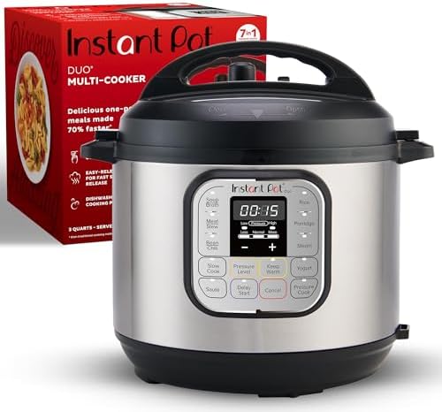 Instant Pot Duo 7-in-1 Mini Electric Pressure Cooker, Slow Rice Cooker, Steamer, Sauté, Yogurt Maker, Warmer & Sterilizer, Includes Free App with over 1900 Recipes, Stainless Steel, 3 Quart - Image 2